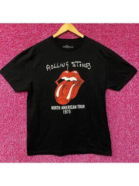 The Rolling Stones Hot Lips North American Tour 1975 T-Shirt Large